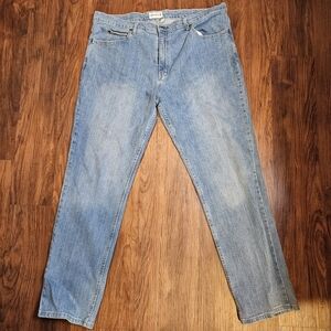 Mens Jeans 40x32 Tapered Leg Saddlebred